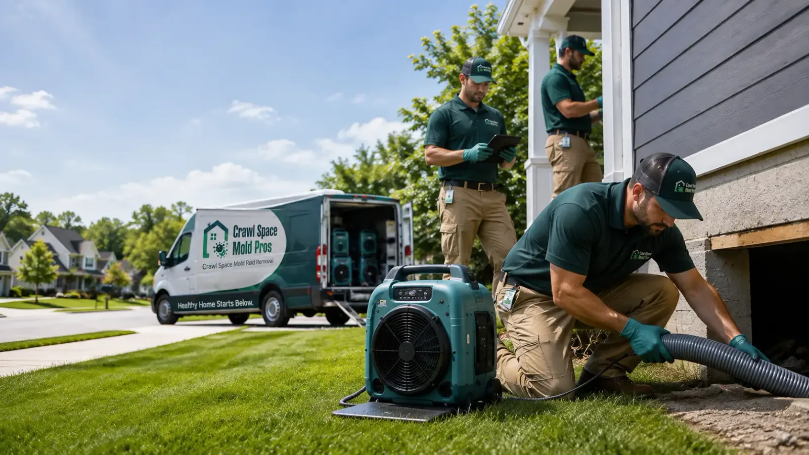 Crawl Space Mold Removal in Carter Lake, IA